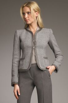 Armani Mohair-trim Jacket - Lyst