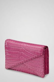 Bottega Veneta Ametista Crocodile Fume Bv Clutch - Lyst