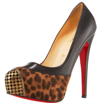 Christian Louboutin Maggie Leopard-toe Pump - Lyst