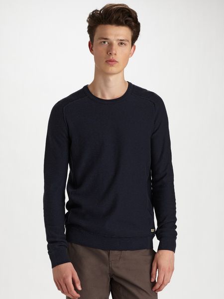 Converse Saddleshoulder Sweater in Blue for Men (ink) - Lyst