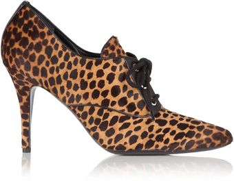 D&G Bella Ocelot Lace Up Shoe Boot - Lyst
