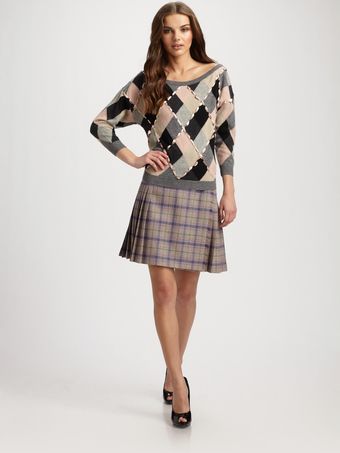 Dior Jacquard Knit Sweater - Lyst