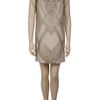 Haute Hippie Studded Dress in Beige - Lyst