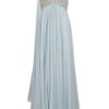 Marchesa Jewelled Bodice Gown in Blue - Lyst