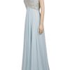 Marchesa Jewelled Bodice Gown in Blue - Lyst