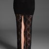 Nightcap Clothing Back Slit Lace Maxi Skirt in Black - Lyst