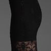 Nightcap Clothing Back Slit Lace Maxi Skirt in Black - Lyst