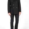 Ps By Paul Smith Black Melton Wool 3/4 Pea Coat in Black for Men - Lyst