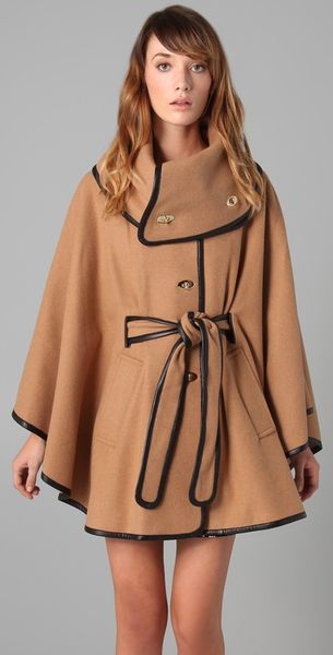 Rachel Zoe Ali Wrap Collar Cape - Lyst