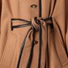 Rachel Zoe Ali Wrap Collar Cape in Brown (tan) - Lyst