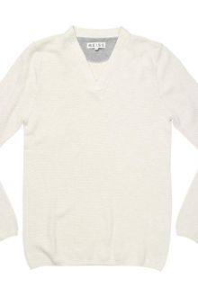 Reiss Textured V Neck Jumper - Lyst