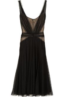 Zac Posen Lace and Mesh-paneled Dress - Lyst