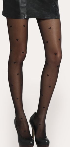ASOS Collection Asos Heart Sheer Tights - Lyst