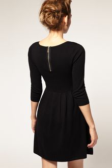 ASOS Collection Asos Knitted Dress with Zip Back - Lyst