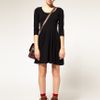 Asos Collection Asos Knitted Dress with Zip Back in Red - Lyst
