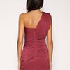 Asos Collection Asos Pleated Dress with One Shoulder in Black - Lyst