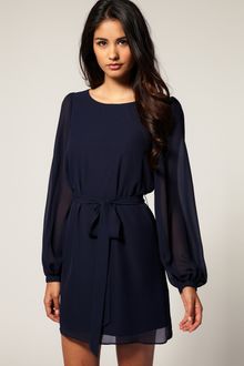 ASOS Collection Asos Shift Dress with Blouson Bell Sleeve - Lyst
