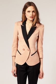 ASOS Collection Asos Blazer with Contrast Lapels - Lyst