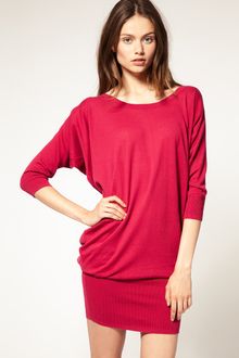 ASOS Collection Asos Knitted Dress with Kimono Sleeves - Lyst