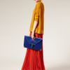 Asos Collection Asos Portfolio Envelope Clutch in Blue (cobalt) - Lyst