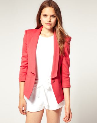 ASOS Collection Asos Ponti Deep Lapel Blazer - Lyst