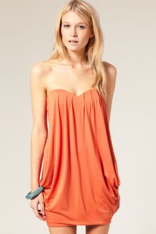 ASOS Collection Asos Petite Exclusive Drape Front Bandeau Dress - Lyst