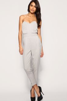 ASOS Collection Asos Pleated Bust Jumpsuit - Lyst