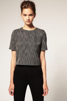 ASOS Collection Asos Tailored Herringbone Shell Top - Lyst
