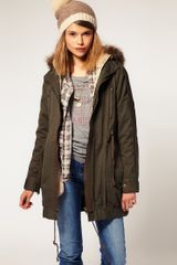 ASOS Collection Asos Parka with Detachable Faux Fur Lining