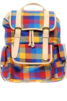 ASOS Collection Asos Multi Check Backpack - Lyst