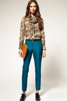 ASOS Collection Asos Crop Skinny Trouser with Pintuck Detail - Lyst