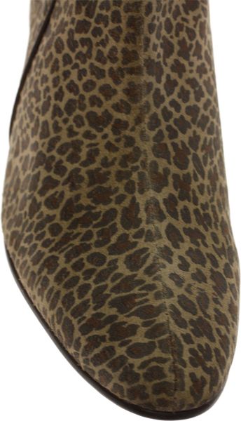 Asos Asos Leopard Print Cuban Heel Boots in Animal for Men ...
