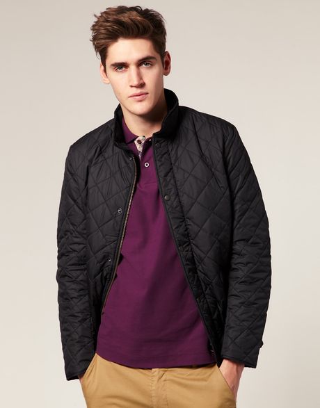 Barbour Chelsea Sports Quilted Jacket in Black for Men - Lyst