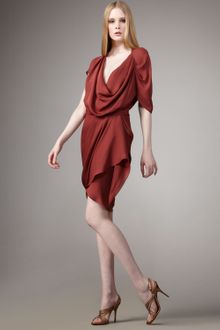 Haute Hippie Asymmetric Draped Dress - Lyst