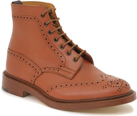 Tricker's Trickers Molton Brogue Boots in Brown for Men (tan) - Lyst