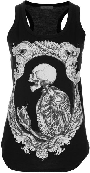 Alexander McQueen Military Skull Print Vest - Lyst
