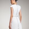Alexander Mcqueen Zipwaist Tweed Dress in Beige (natural) - Lyst