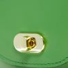 Asos Collection Asos Leather Mini Twist Lock Saddle Bag in Green - Lyst