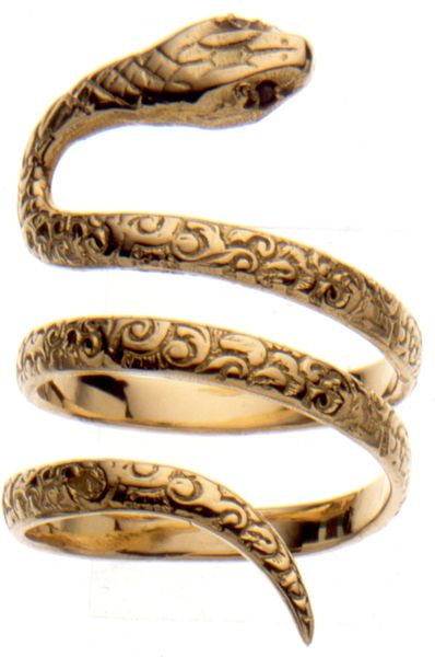 Aurelie Bidermann Gold Snake Ring, Set with Black Diamonds in Gold - Lyst