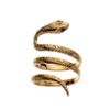 Aurelie Bidermann Gold Snake Ring, Set with Black Diamonds in Gold - Lyst