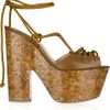 Christian Louboutin Jerry 160 Laceup Leather Sandals in Brown - Lyst