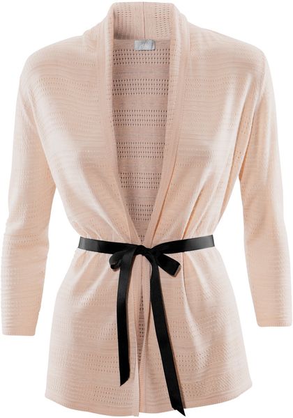H&m Cardigan in Beige (powder) - Lyst