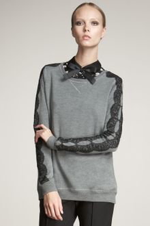 Jason Wu Lace-trim Sweatshirt - Lyst