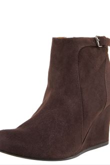 Lanvin Suede Wedge Ankle Boot - Lyst
