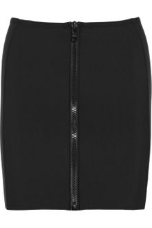 Lisa Marie Fernandez Zip-front Neoprene Mini Skirt - Lyst