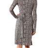 Max Mara Studio Long Sleeve Dress in Gray (grey) - Lyst