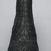 Minimarket The Wedge Zipper Boot in Gray Rubber Brocade in Black (gray)