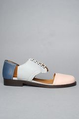 minimarket The Flat Lace-up Cutout Shoe in Multi
