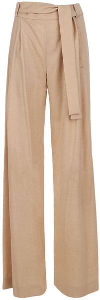 Oscar de la Renta Wide Leg Trouser - Lyst