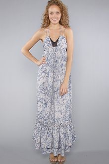 Plastic Island The Garden Of Eden Maxi Dress in Blue - Lyst